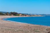 Пляж Лара з однойменним кафе. Пішохідний похід по Кіпру 